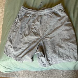 Mens Pace Breaker Short 5" Linerless Heather grey lululemon